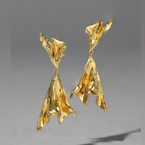Alexis Bittar Jewelry - Alexis Bittar Crumpled Ruffle Drop Earrings